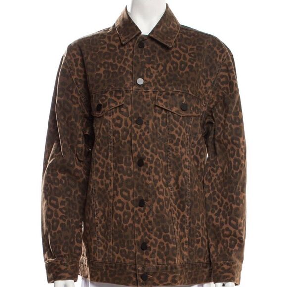Alexander Wang leopard denim Jacket